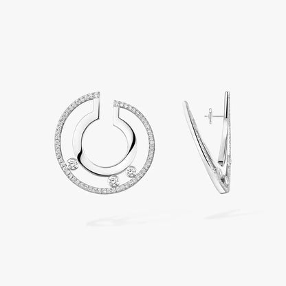 [baslovejewels]Move Romane Small Diamond Hoop Earrings