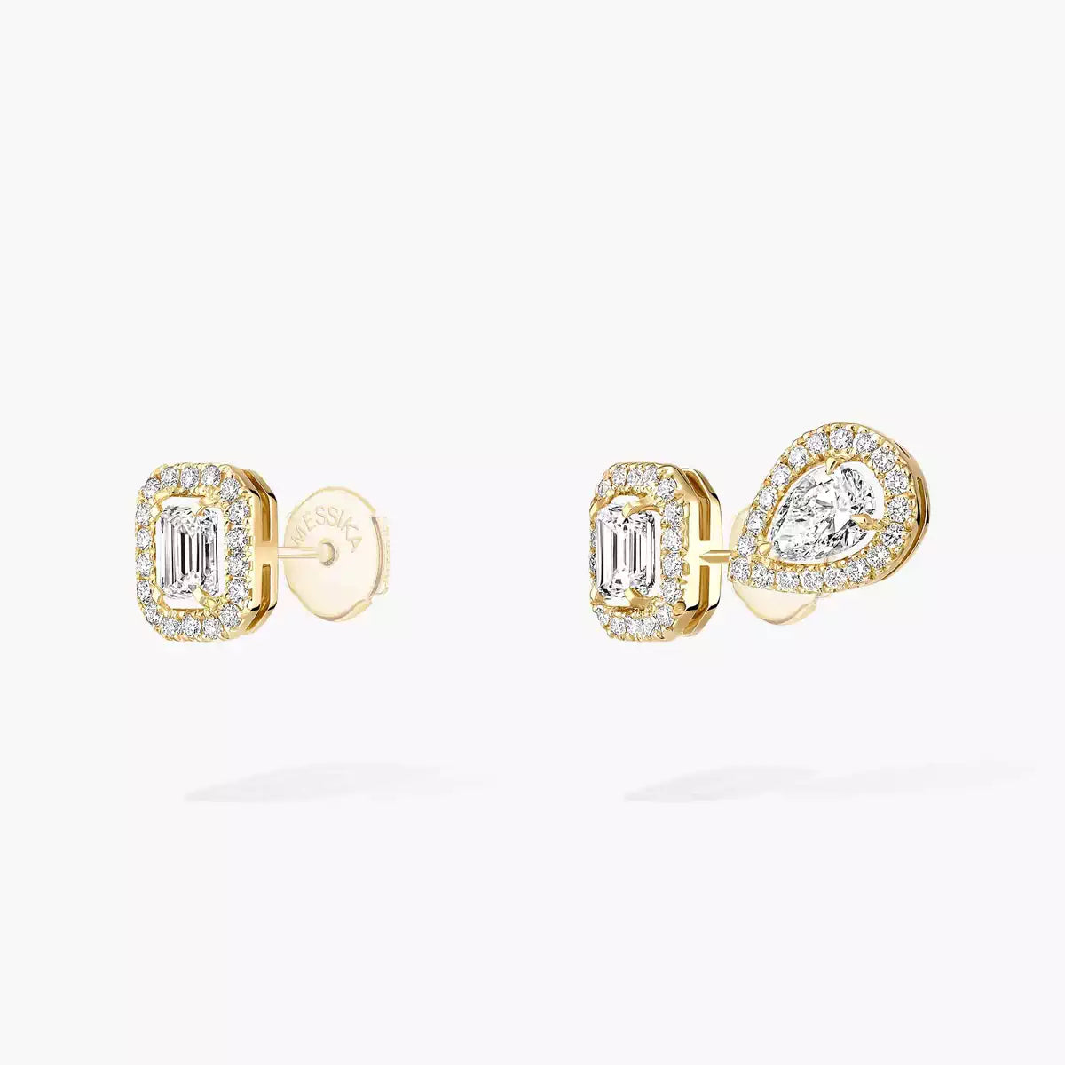 [baslovejewels]Diamond Earrings 0,10ct My Twin 1+2
