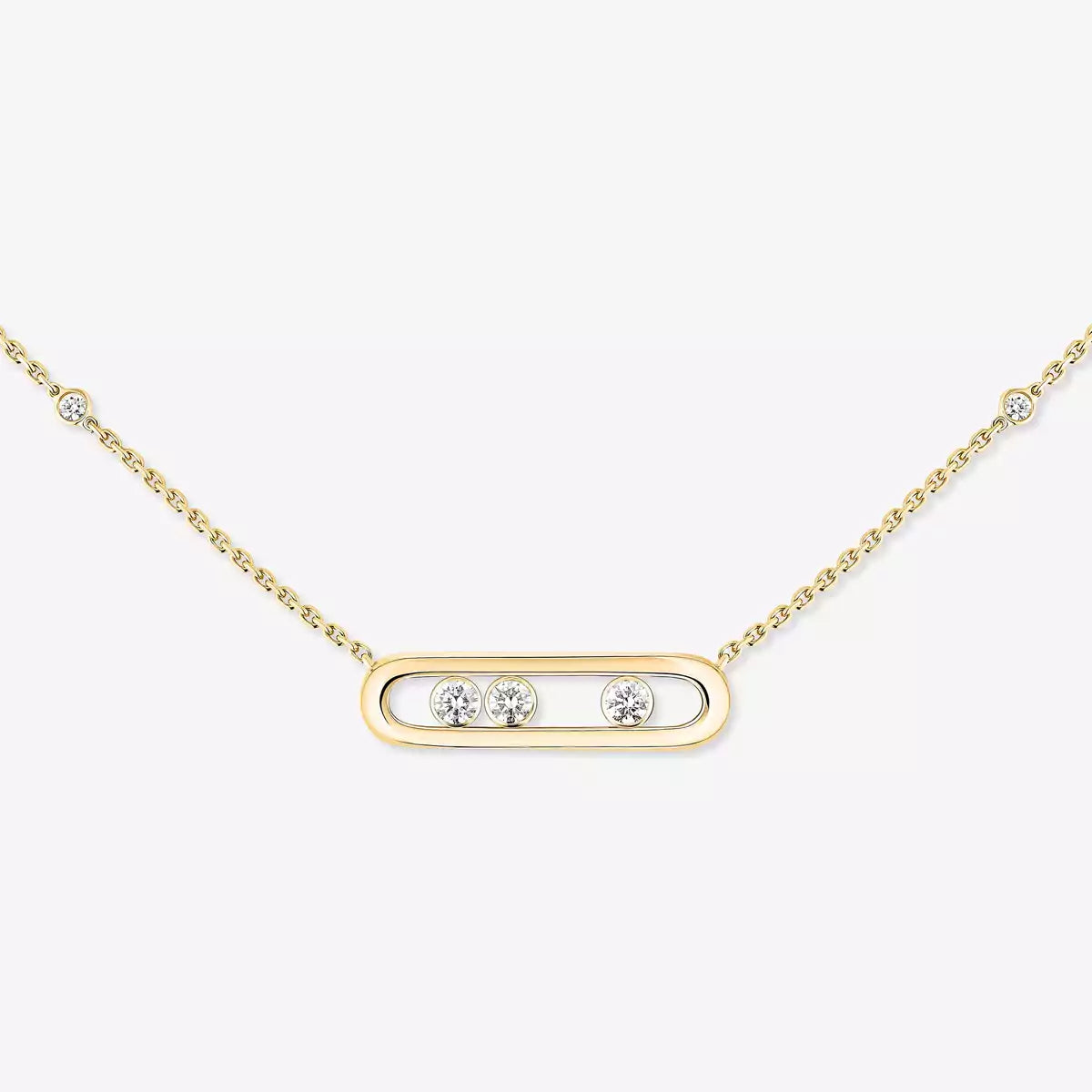 [baslovejewels] Baby Move Gold Diamond Necklace