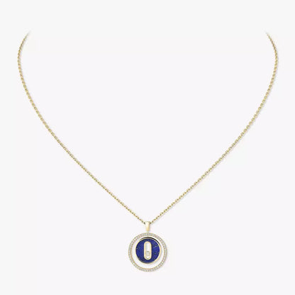 [baslovejewels]Lucky Move Diamond Necklace in Rose Gold and White Mother-of-Pearl
