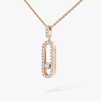 [baslovejewels]Move Uno Diamond Necklace in Rose Gold