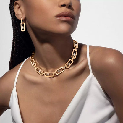 [baslovejewels]So Move XL Diamond Pendant Earrings