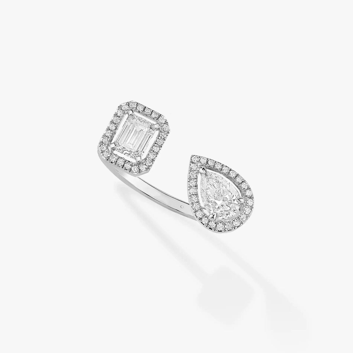 [baslovejewels]MY TWIN TOI & MOI SILVER DIAMOND RING