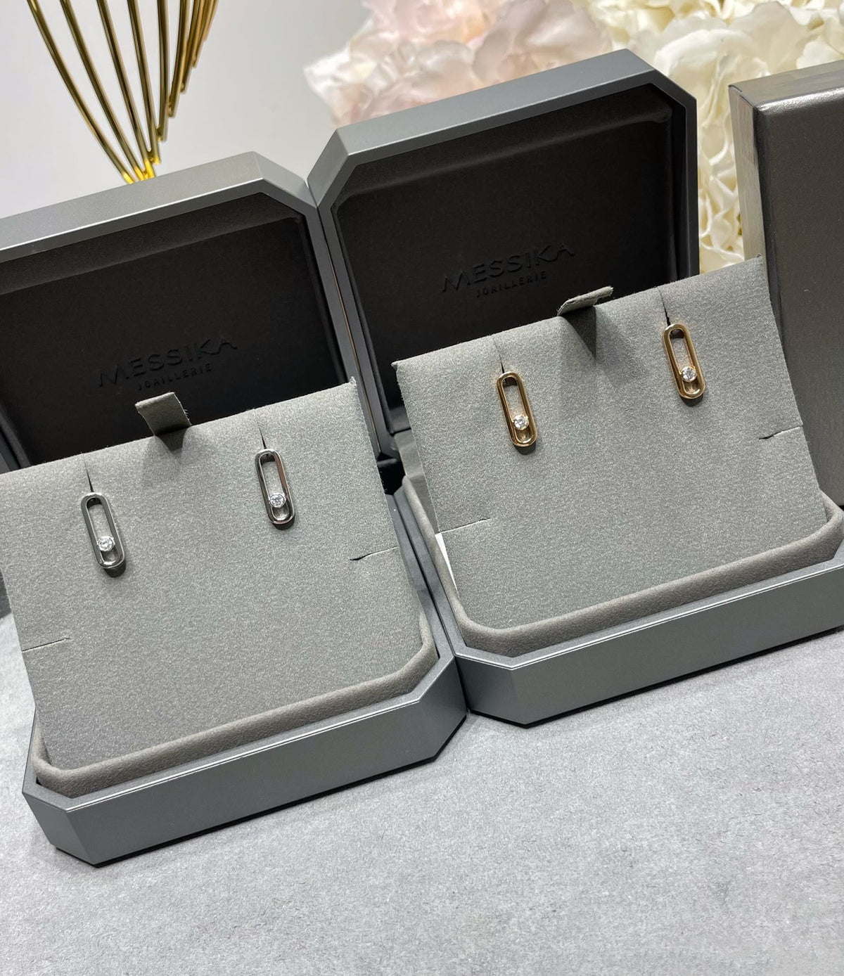 [baslovejewels]MOVE UNO SMALL 1 DIAMOND EARRINGS