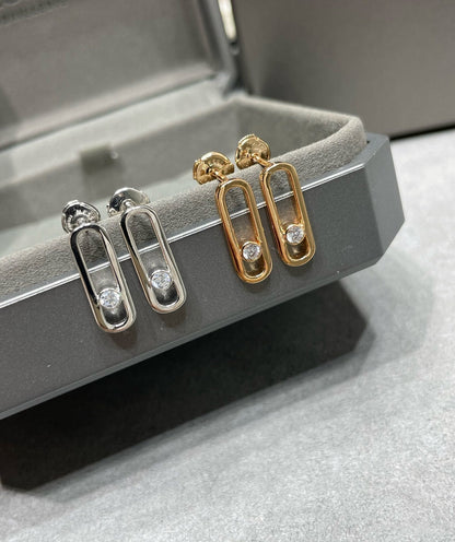 [baslovejewels]MOVE UNO SMALL 1 DIAMOND EARRINGS