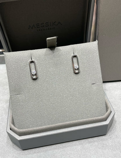 [baslovejewels]MOVE UNO SMALL 1 DIAMOND EARRINGS