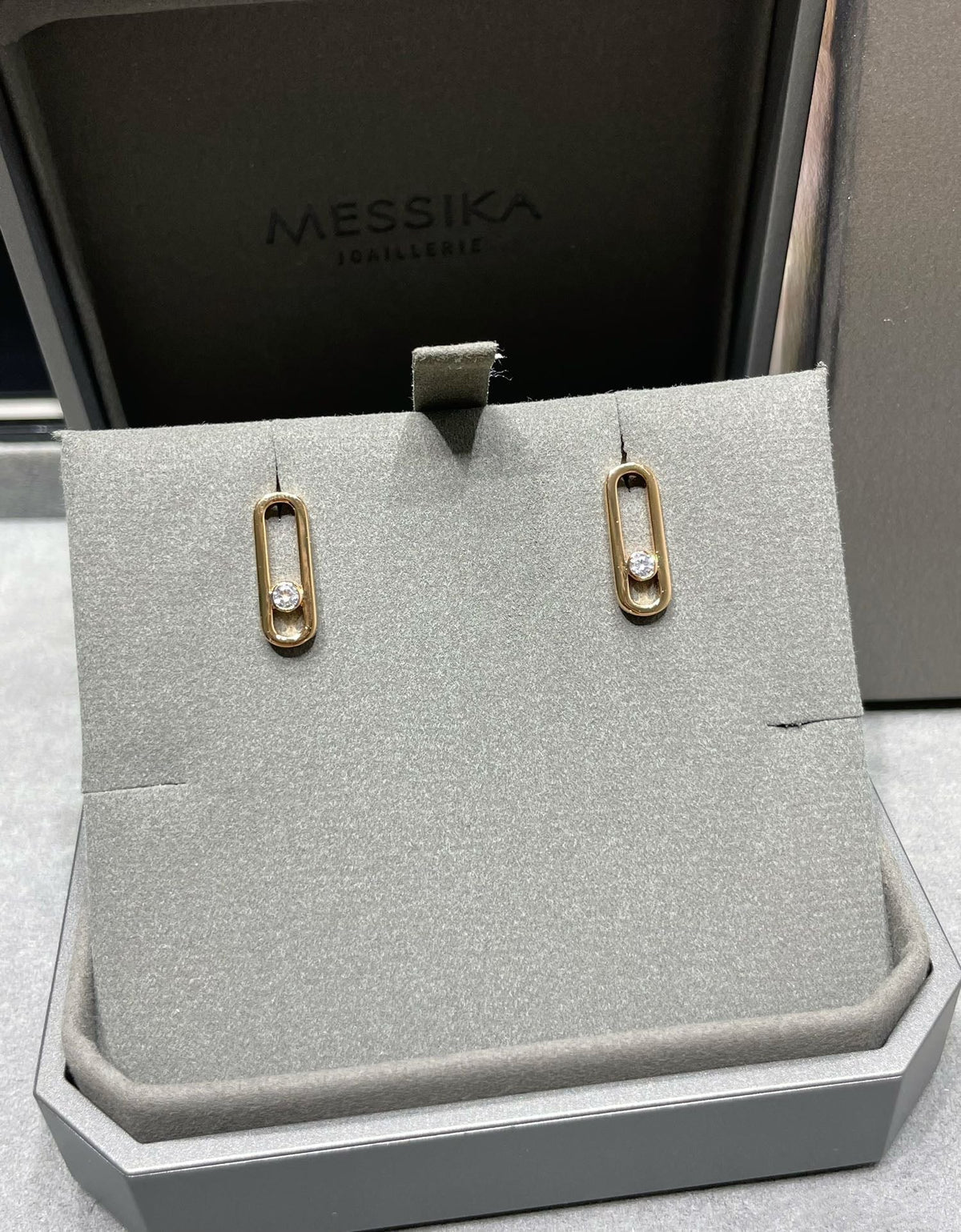 [baslovejewels]MOVE UNO SMALL 1 DIAMOND EARRINGS