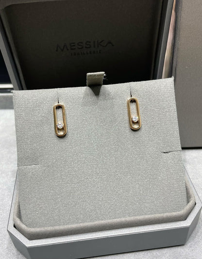 [baslovejewels]MOVE UNO SMALL 1 DIAMOND EARRINGS