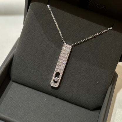[baslovejewels]MY FIRST DIAMOND PAVED NECKLACE